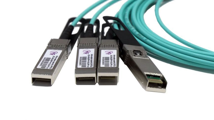 Активний оптичний кабель NG OPTICS AOC-40G-QSFP+/4*10G SFP+ 2m УТП000860 фото
