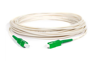 Оптичний патчкорд SC/APC -SC/APC NG OPTICS 001 SM G657A1, LSZH, 3mm, білий 15м MED000596 фото