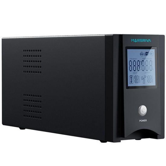 ДБЖ Marsriva MR-UF600P-H, 600ВА/360Вт, чиста синусоїда змінного струму, функ. підкл дод. АКБ, 12B MR-UF600P-H фото