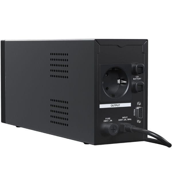 ДБЖ Marsriva MR-UF600P-H, 600ВА/360Вт, чиста синусоїда змінного струму, функ. підкл дод. АКБ, 12B MR-UF600P-H фото