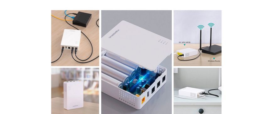 Джерело безперебійного живлення MARSRIVA Mini UPS KP3 ЕС 18W 8400 mAh УТП002879 фото