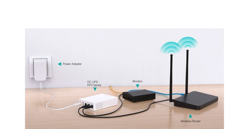 Джерело безперебійного живлення MARSRIVA Mini UPS KP3 ЕС 18W 8400 mAh УТП002879 фото