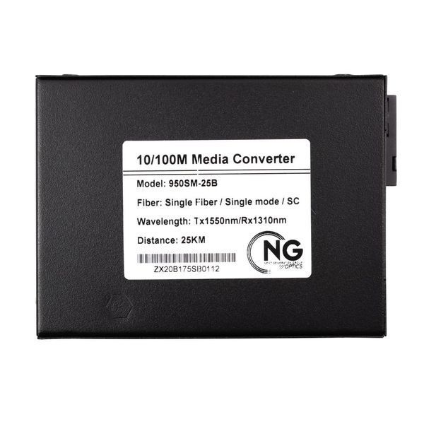 Медіаконвертер NG OPTICS 10/100M-1SM-1550nm-25км 4099 фото