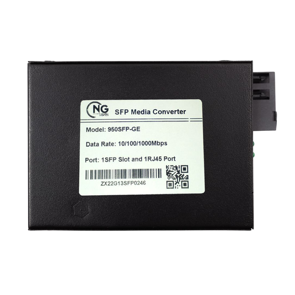 Медіаконвертер NG OPTICS RJ45 10/100/1000Mb to SFP (slot) MED005535 фото