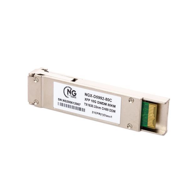 Оптичний модуль NG OPTICS XFP 10G DWDM 80km TX1545.32nm (40Ch), DDM, LC MED001076 фото