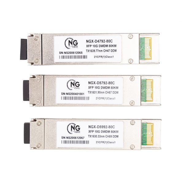 Оптичний модуль NG OPTICS XFP 10G DWDM 80km TX1545.32nm (40Ch), DDM, LC MED001076 фото